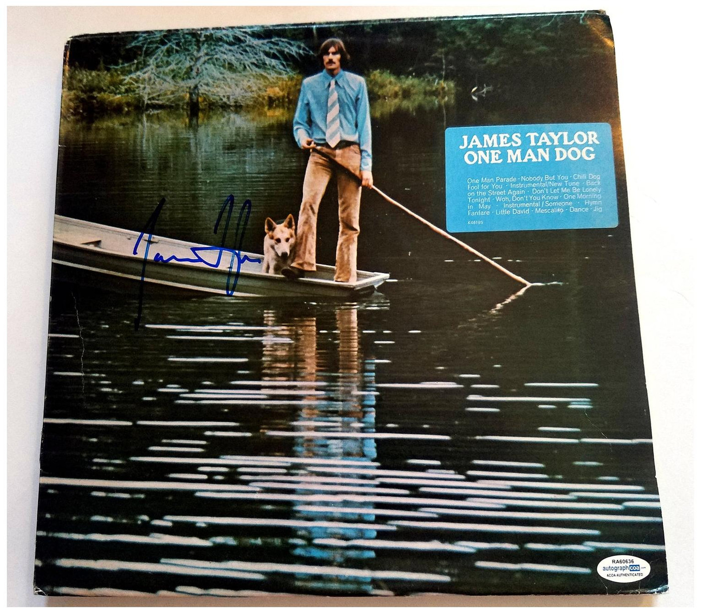 James Taylor Signed Autographed Record Album LP ACOA Version 4