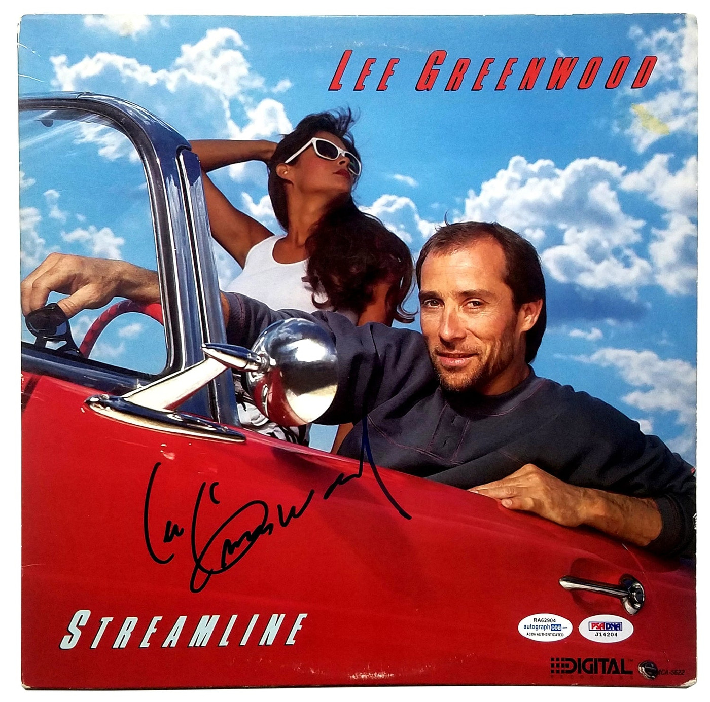 Lee Greenwood Signed Autographed Record Album LP ACOA PSA Version 1