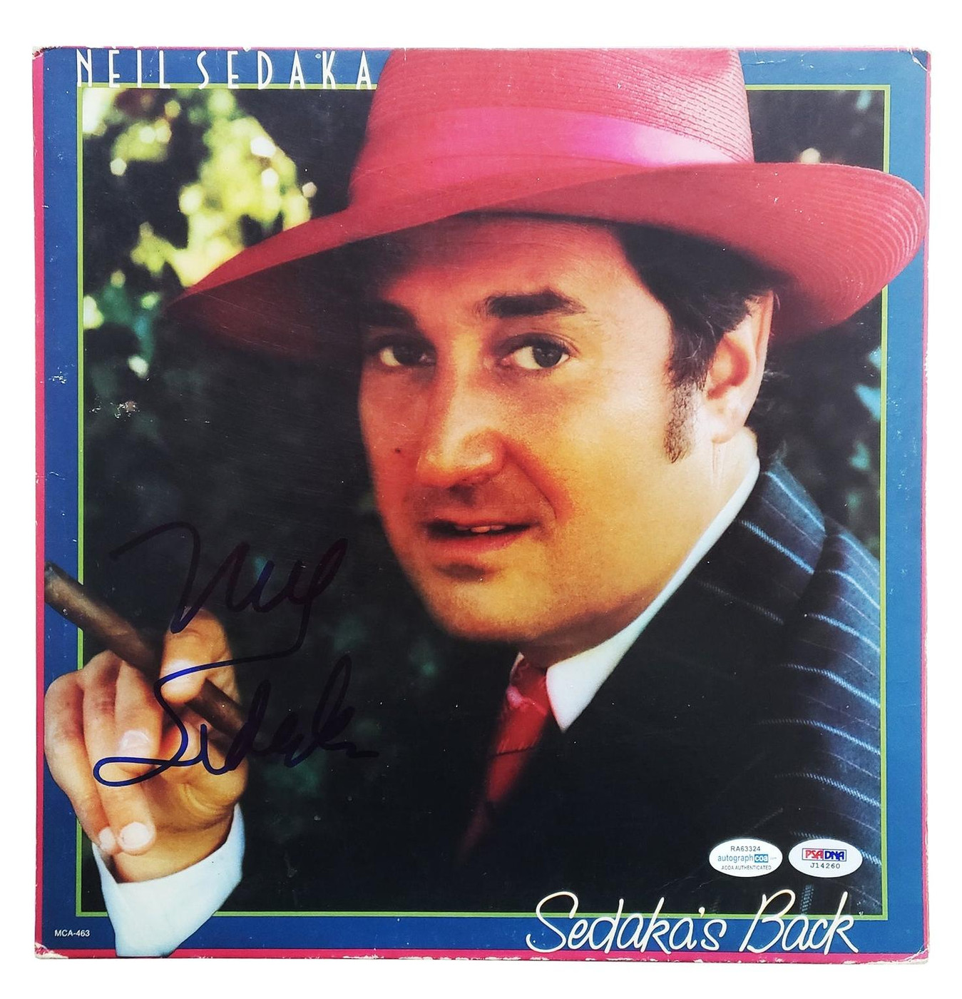 Neil Sedaka Signed Autographed Record Album LP ACOA Version 1