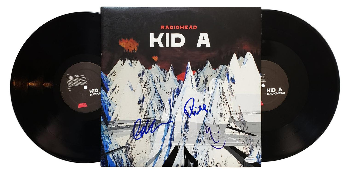 Radiohead Signed X3 Autographed Record Album LP ACOA -