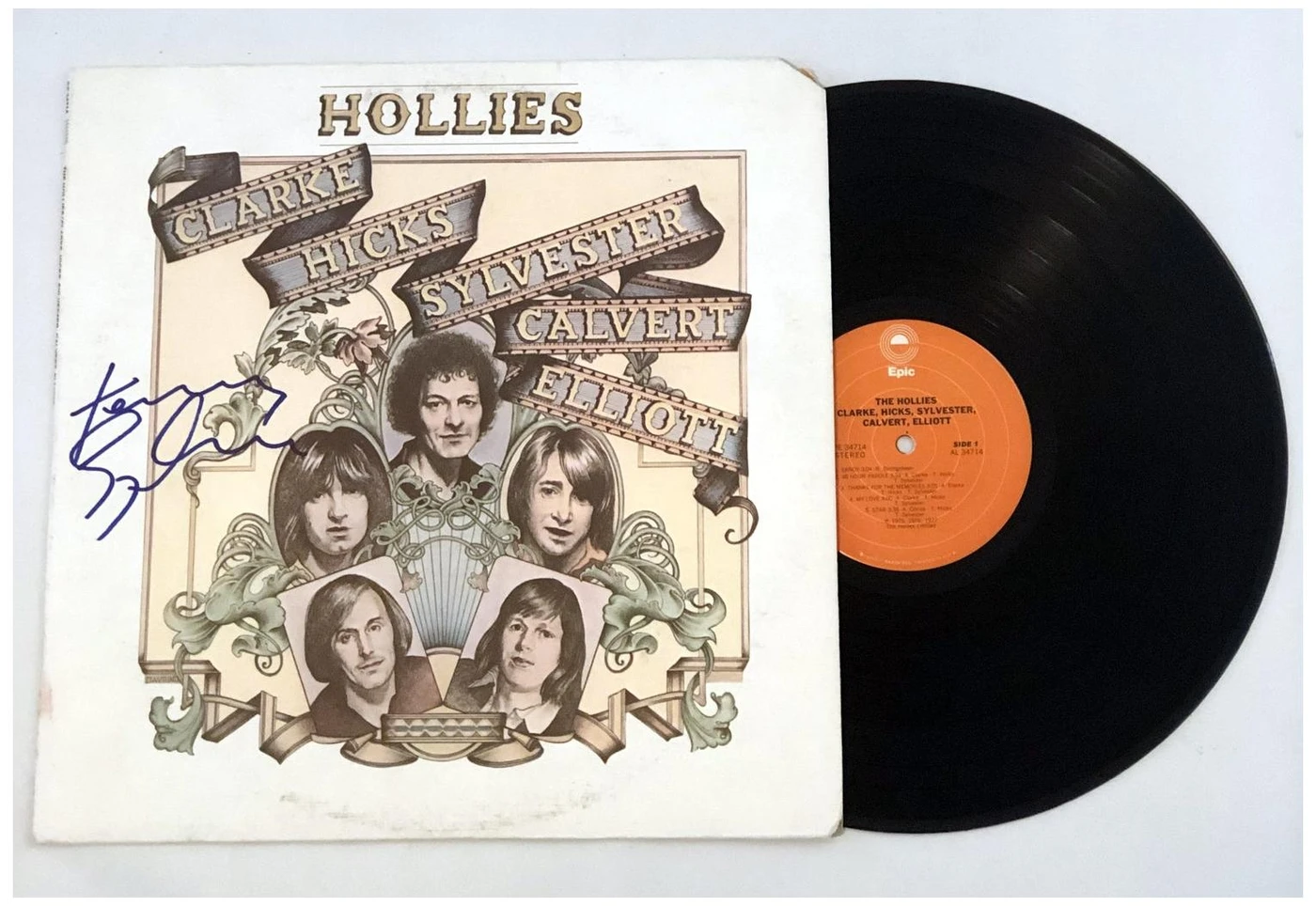 The Hollies Terry Sylvester CHSCE  Signed Vinyl Album Lp