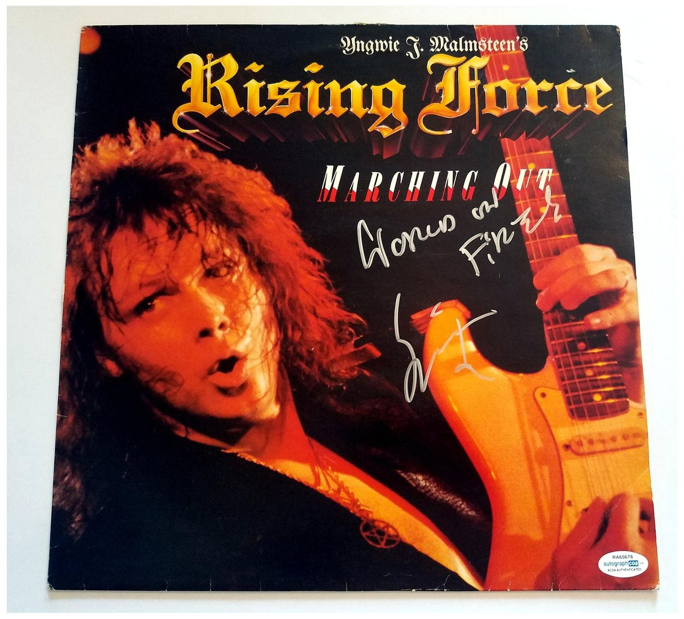 Yngwie Malmsteen Signed Autographed Album Record LP ACOA -