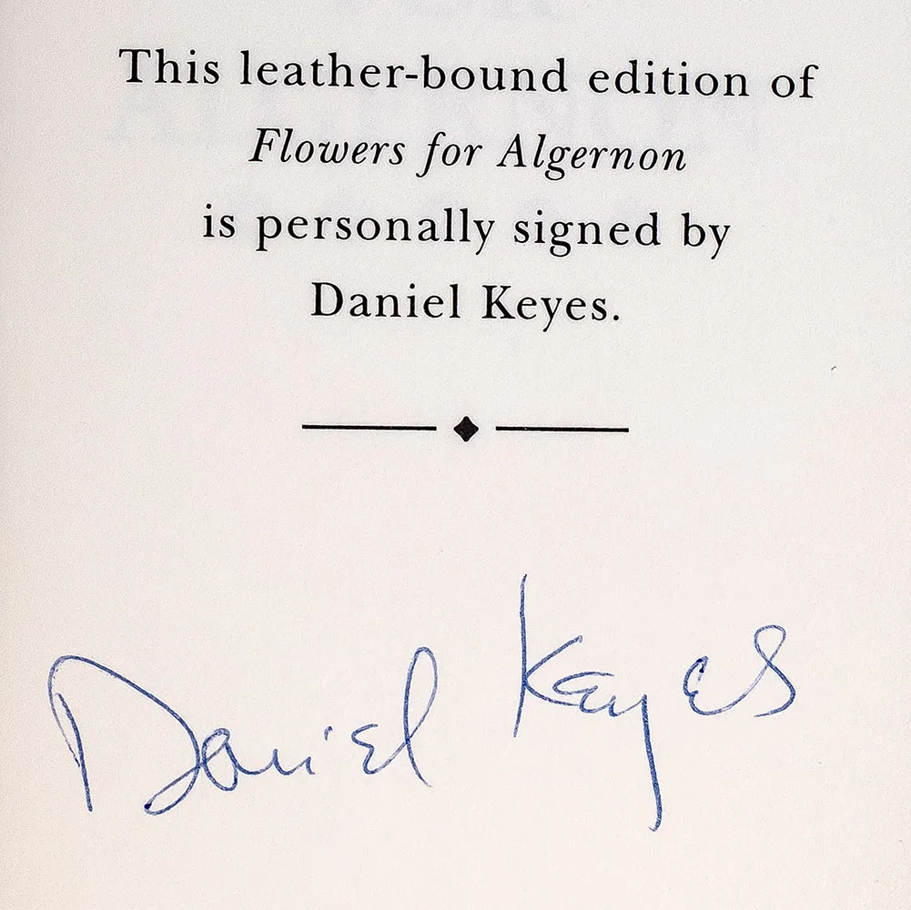 Flowers for Algernon Signed by Daniel Keyes | Easton Press