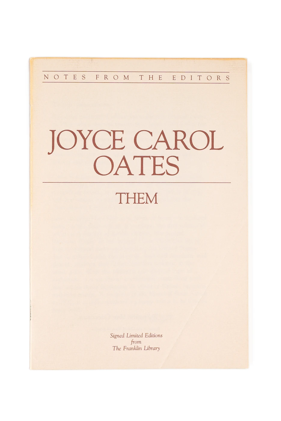 Joyce Carol Oates's Them
