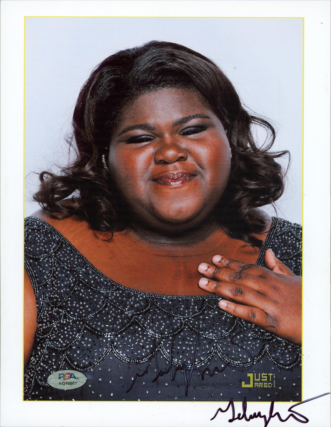 Gabourey Sidibe Precious Authentic Signed 8.5x11 Vertical Photo PSA/DNA #AQ49861