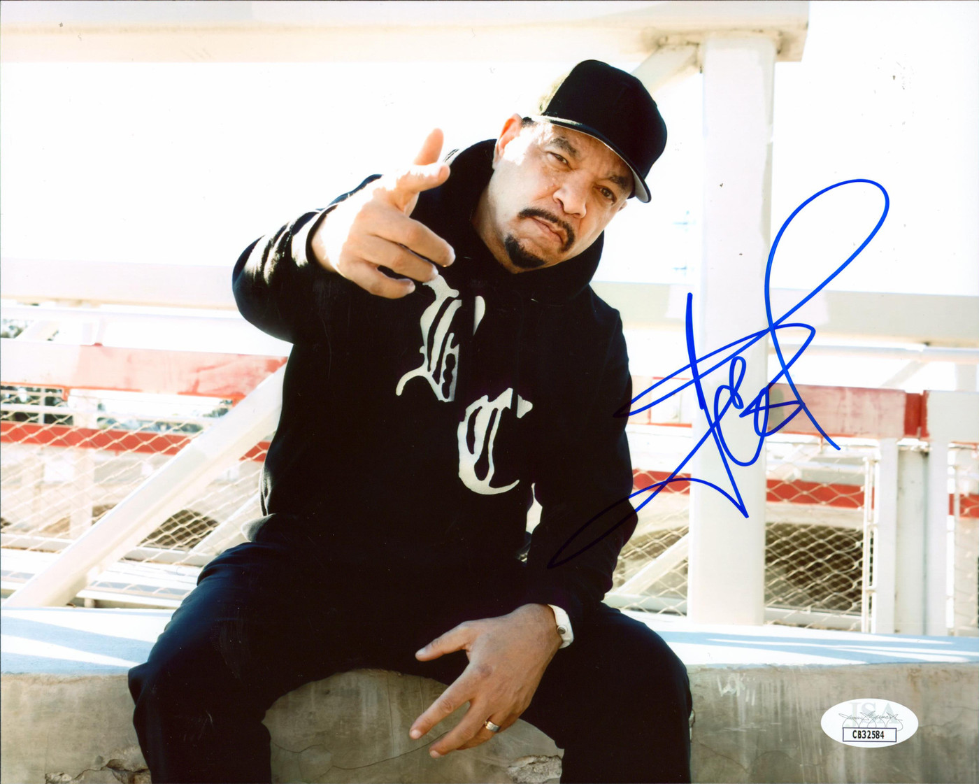 Ice-T Rapper & Actor Authentic Signed 8x10 Horizontal Photo JSA #CB32584