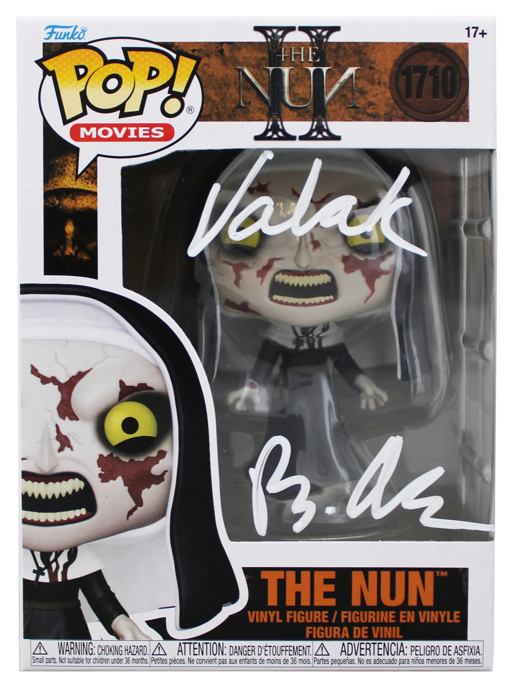 Bonnie Aarons The Nun II "Valak" Signed #1710 Funko Pop Vinyl Figure BAS Witness