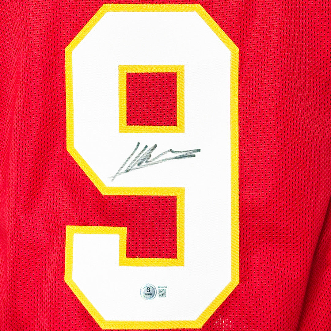 Kenneth Walker III Signed Kansas City Red Football Jersey (Beckett)
