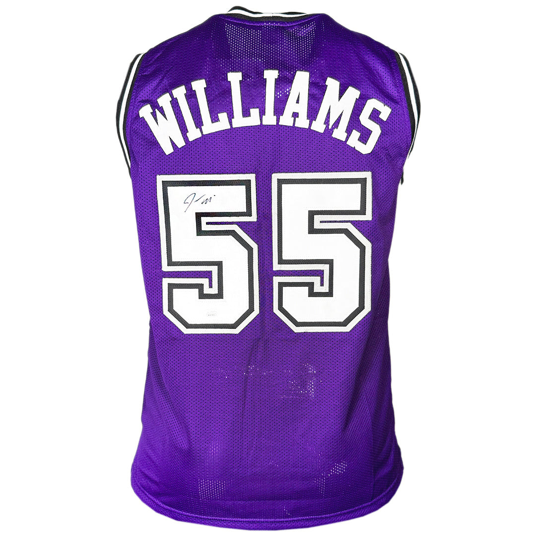 Jason Williams Signed Sacremento Purple Basketball Jersey (PSA) -