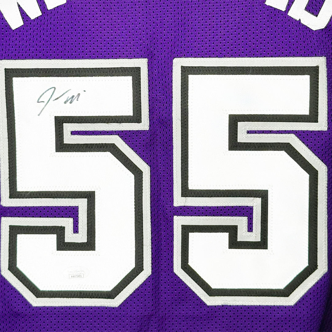 Jason Williams Signed Sacremento Purple Basketball Jersey (PSA) -