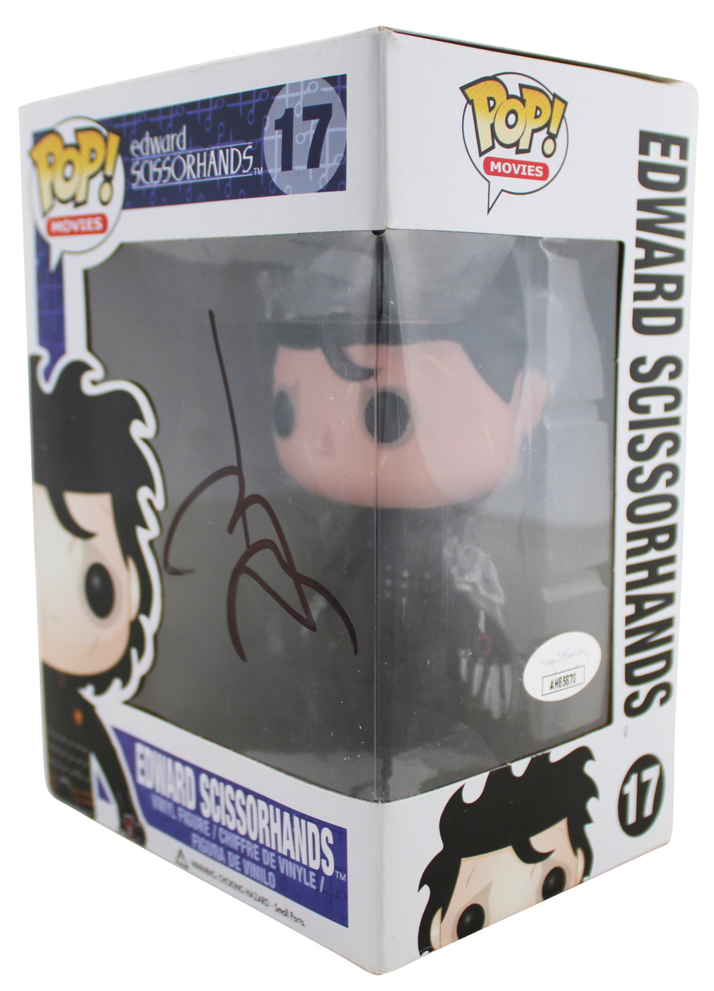 Johnny Depp Signed Edward Scissorhands #17 Funko Pop Vinyl Figure