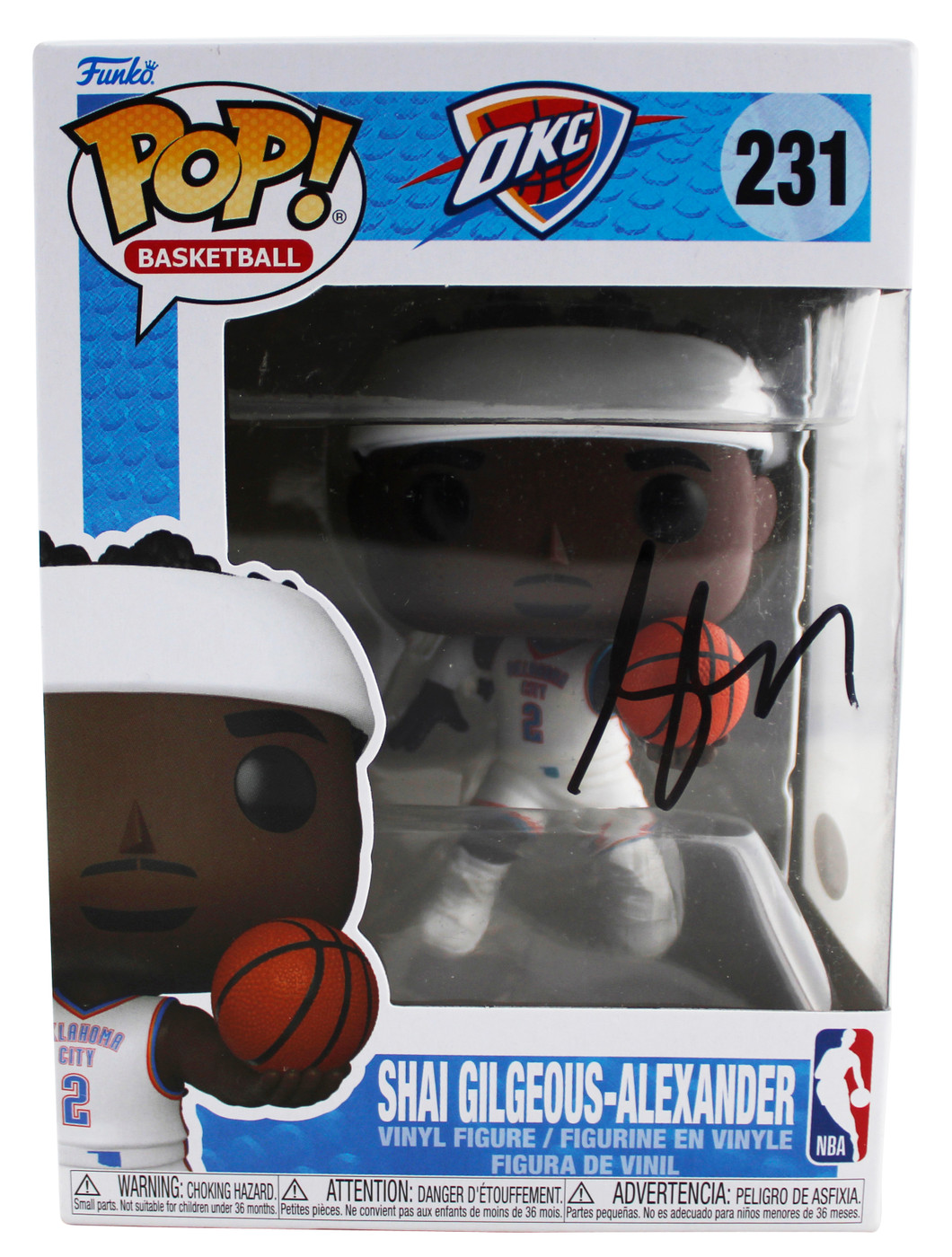 Thunder Shai Gilgeous-Alexander Signed OKC #231 Funko Pop Figure
