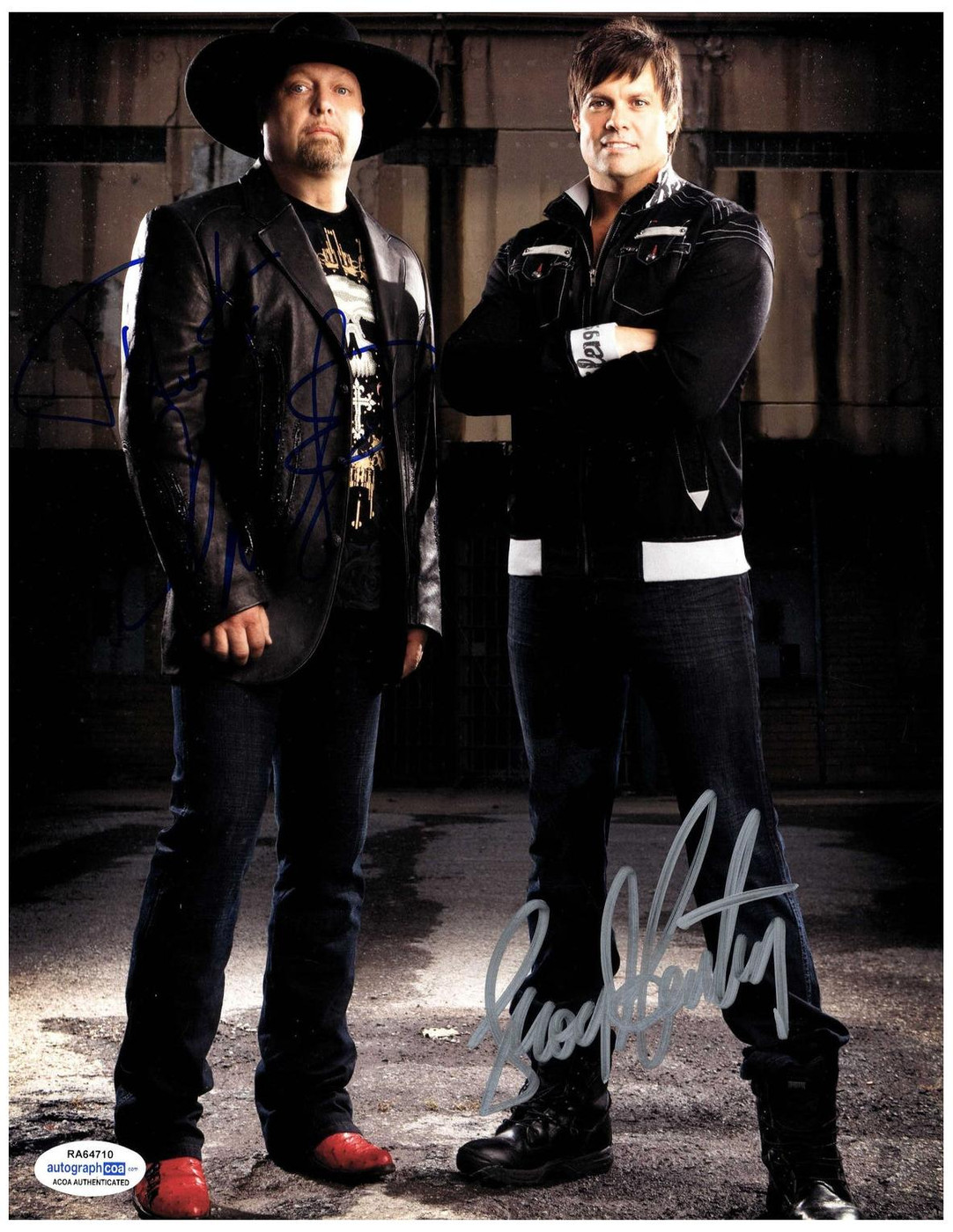 Montgomery Gentry Autograph Autographed 11x14 Photo Troy Gentry Eddie Montgomery ACOA