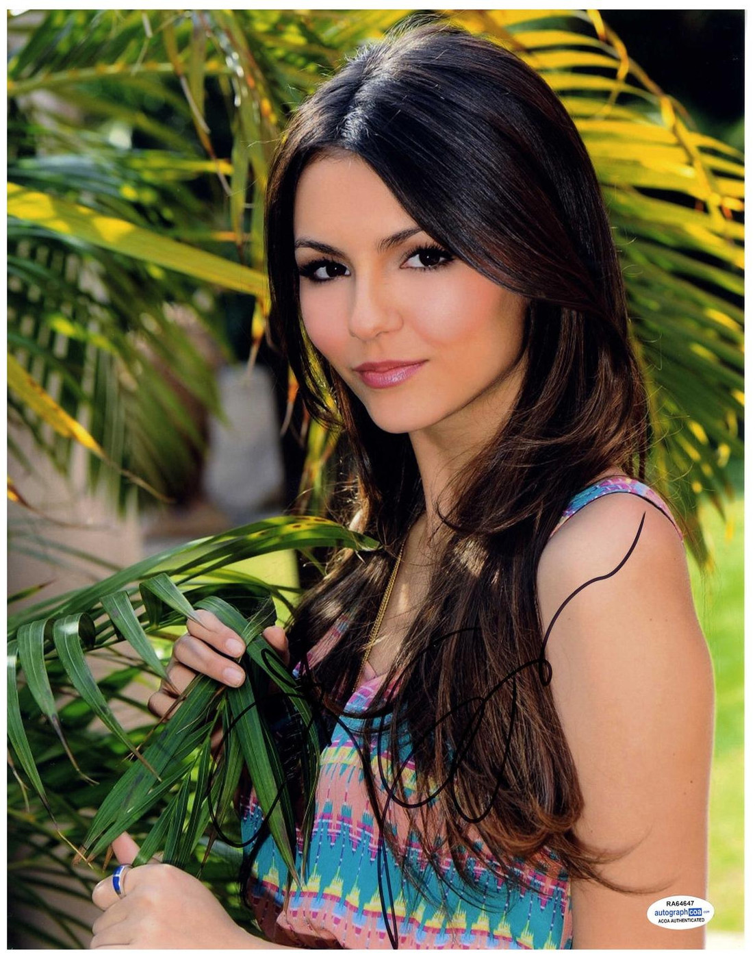 Victoria Justice Signed Autographed 11x14 Photo Victorious Nick