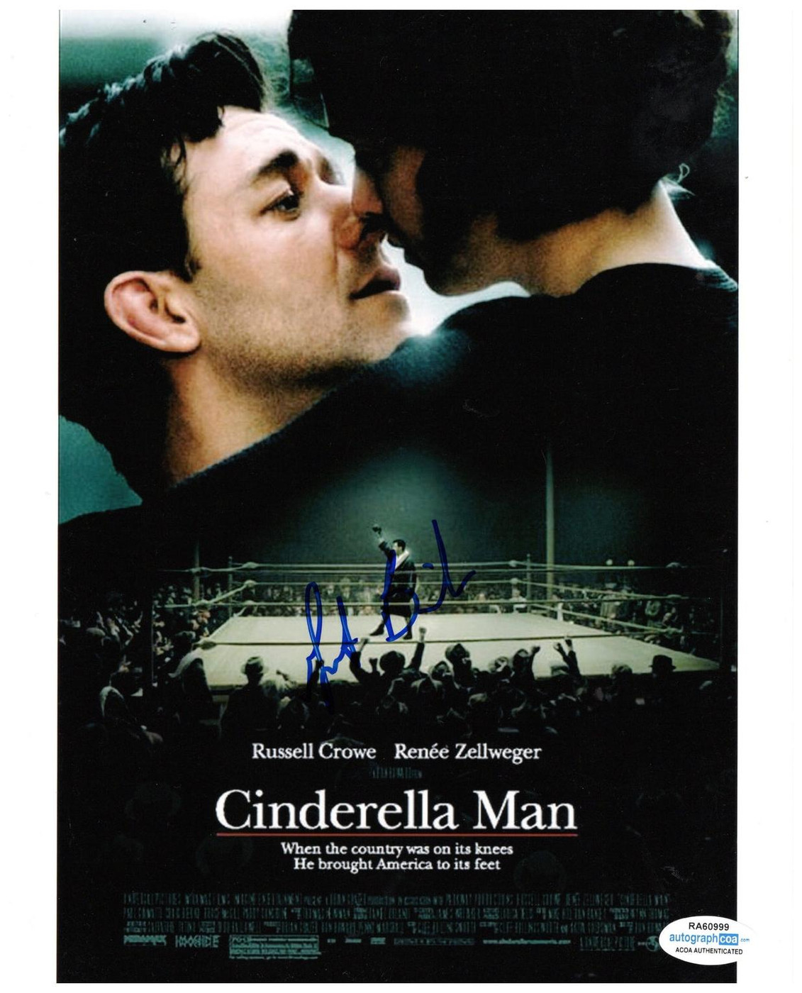 CINDERELLA MAN Art Binkowski Signed Autographed 8x10 Photo ACOA