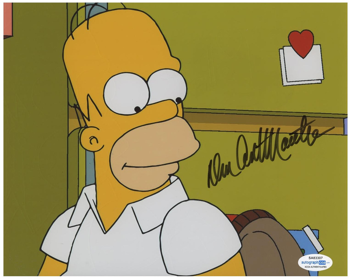 Dan Castellaneta Signed The Simpsons Homer 8x10 Photo ACOA