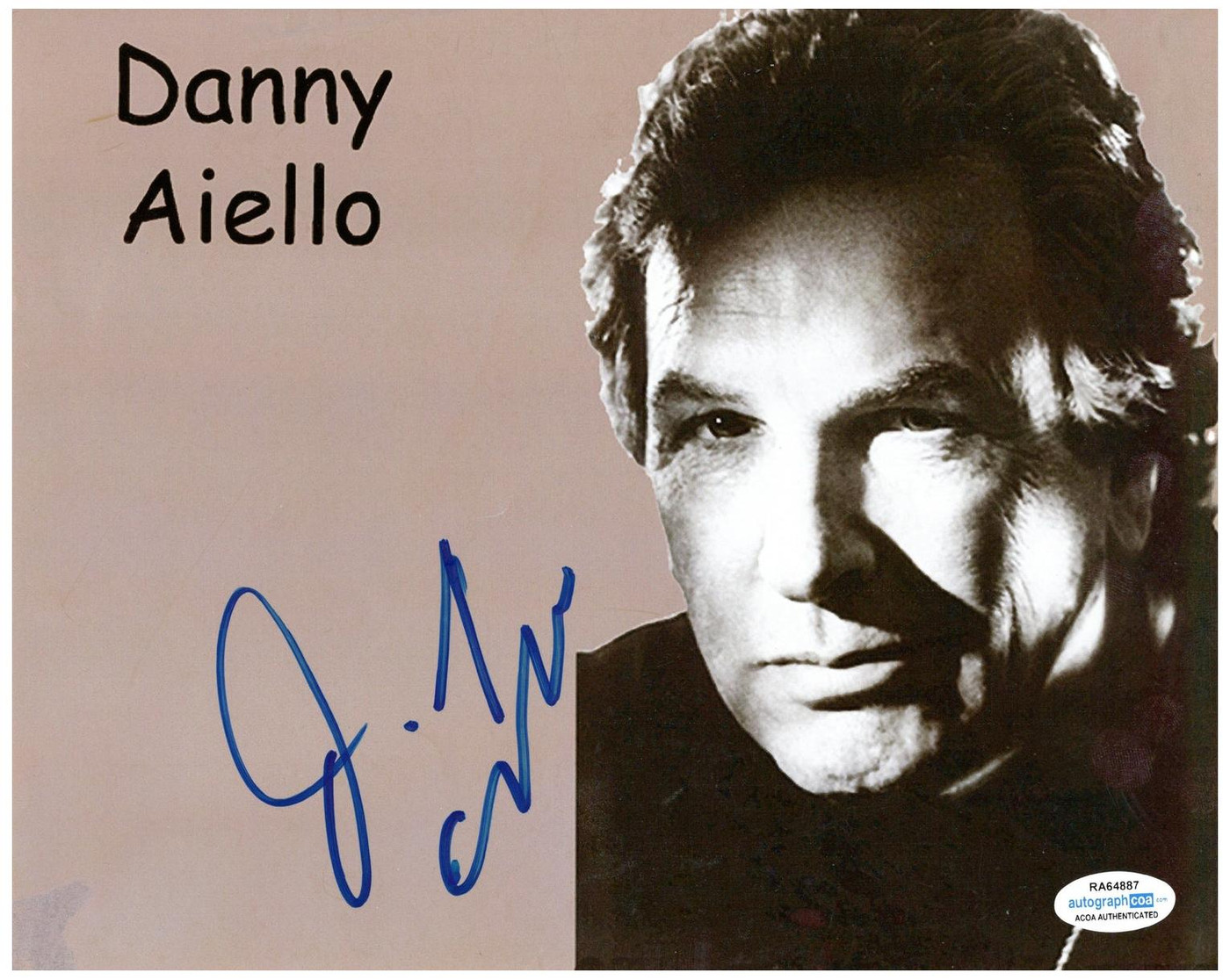 Danny Aiello Signed Autographed 8x10 Photo ACOA Version 1