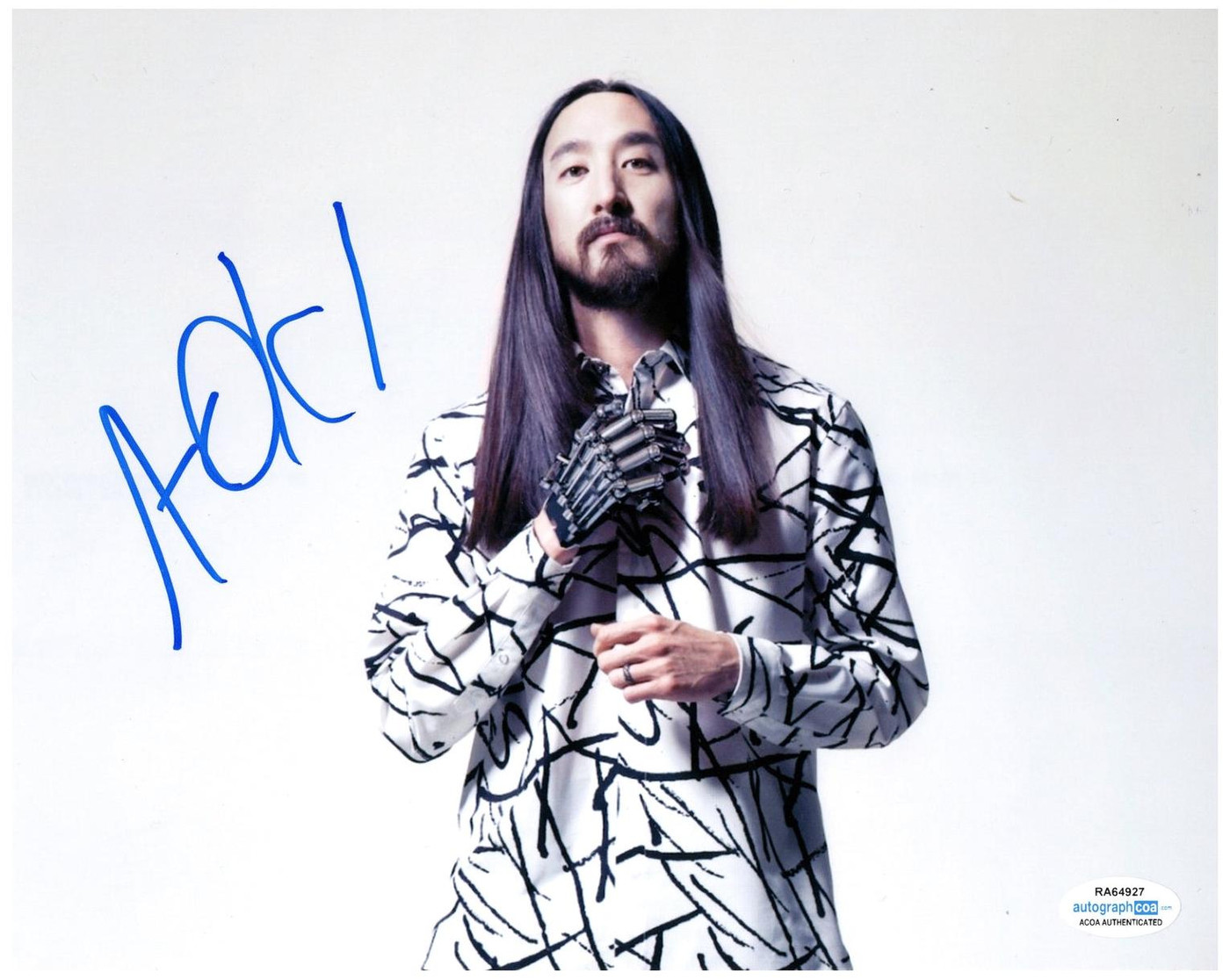 DJ Steve Aoki Signed Autographed 8x10 Photo ACOA -