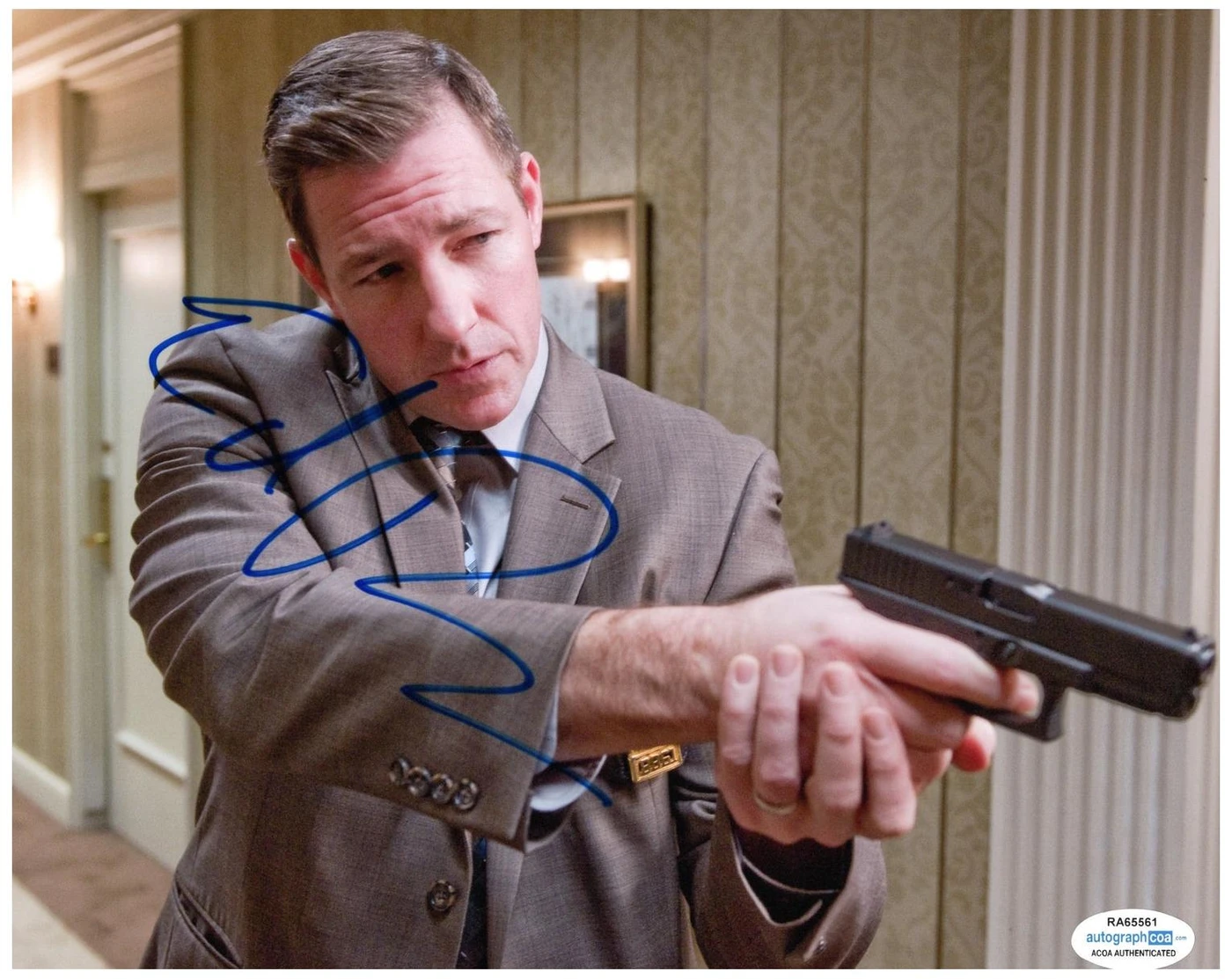 Ed Burns Signed Autographed 8x10 Photo ACOA Version 4