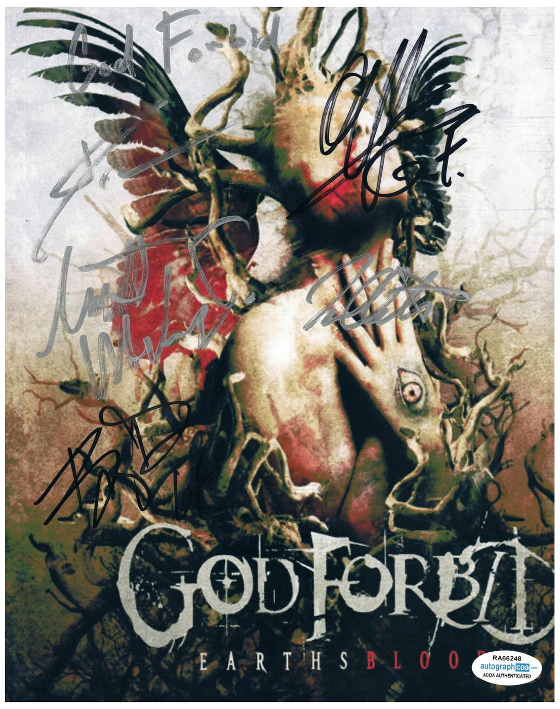 God Forbid Signed Autographed 8x10 Photo ACOA Version 1