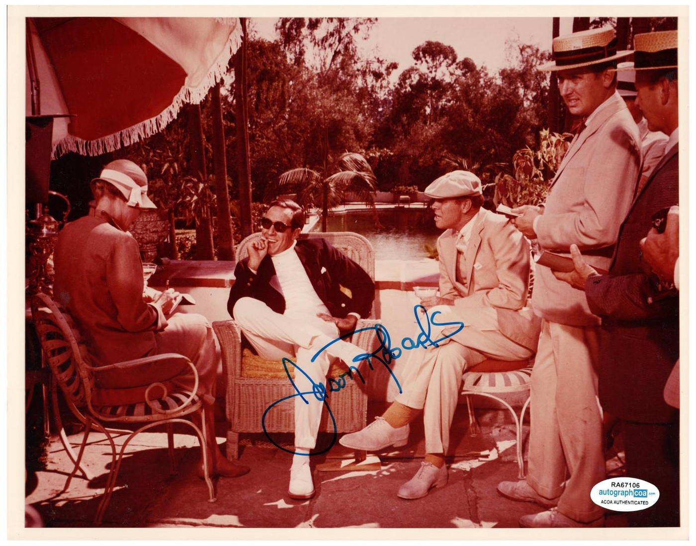 Jason Robards Signed Autographed 8x10 Photo ACOA
