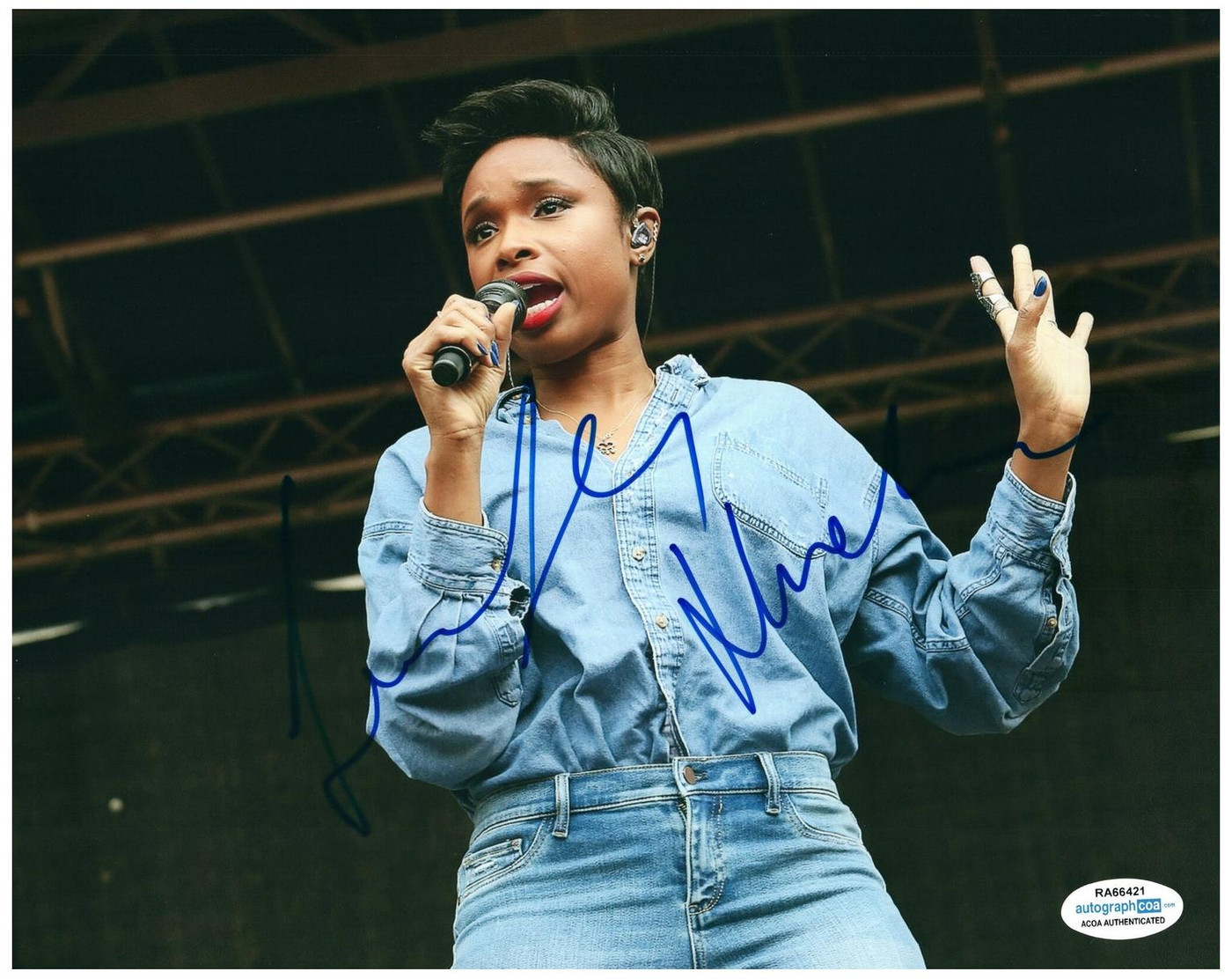Jennifer Hudson Signed Autographed 8x10 Photo American Idol ACOA