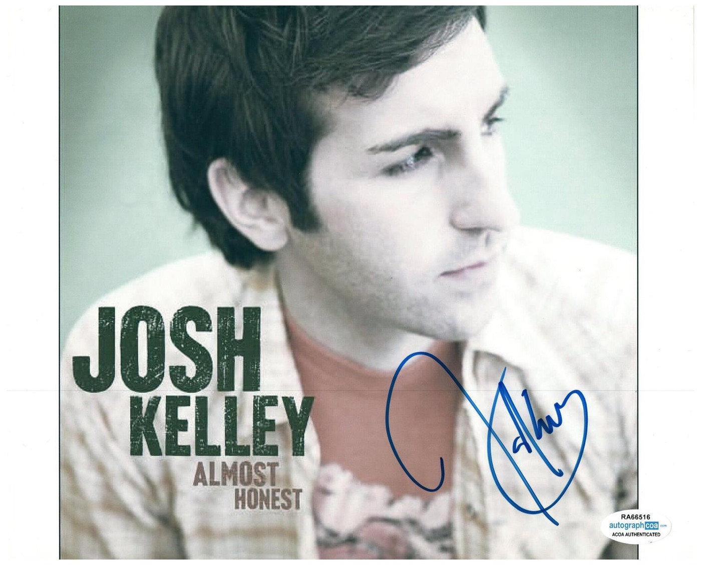Josh Kelley Signed Autographed 8x10 Photo Almost Honest ACOA