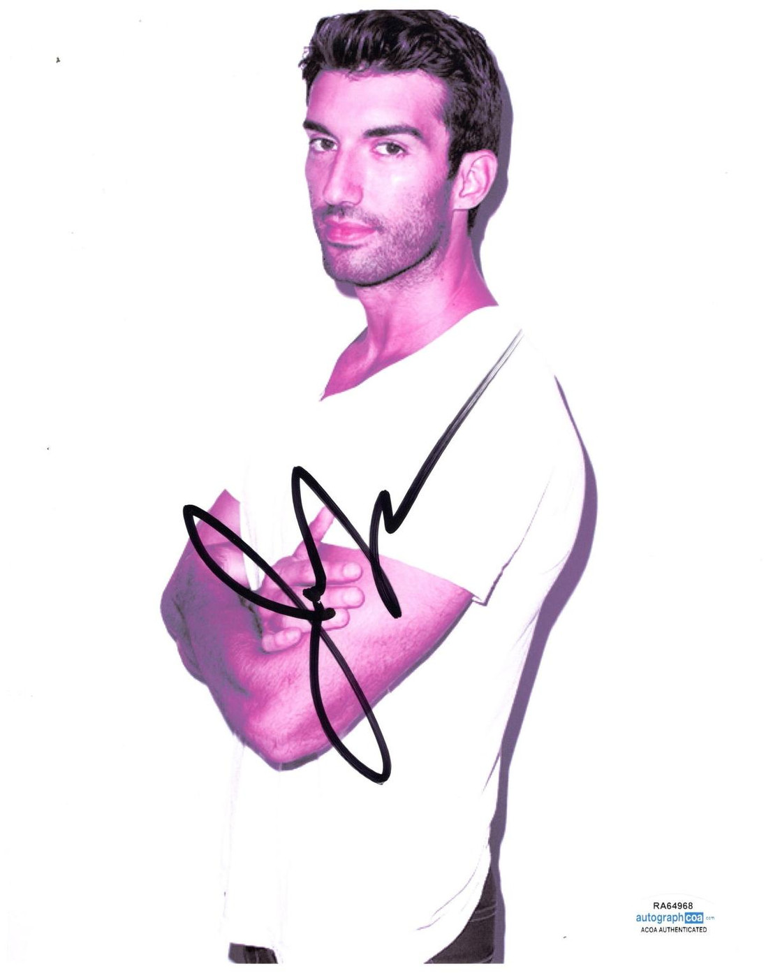 Justin Baldoni Signed Autographed 8x10 Photo ACOA