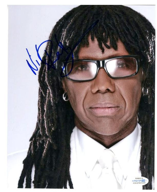 Nile Rodgers Signed Autographed 8x10 Photo ACOA