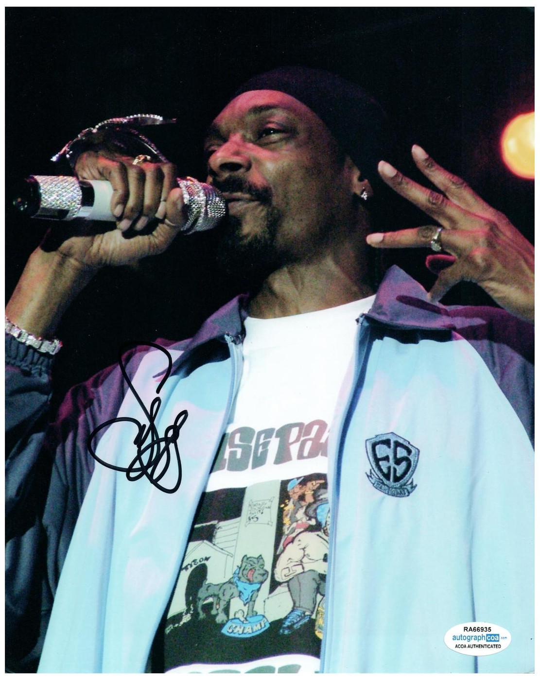Snoop Dogg Signed Autographed 8x10 Photo West Side ACOA -