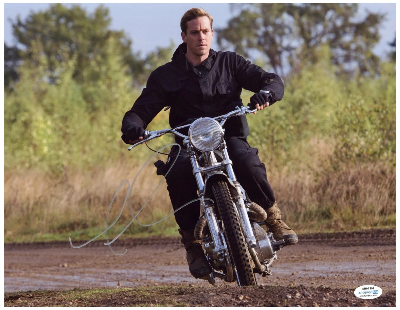 Armie Hammer Signed Autographed 11x14 Man From UNCLE Photo ACOA