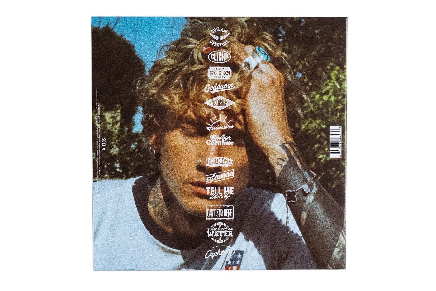 Machine Gun Kelly signed insert with Red & White Vinyl "Lost Americana"