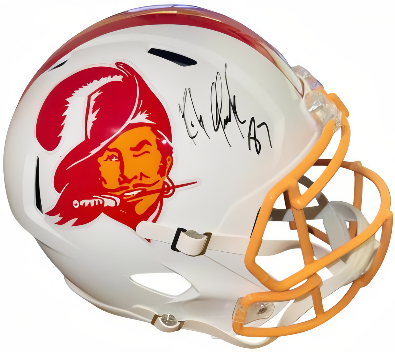 Rob Gronkowski Signed Tampa Bay Buccaneers Tb Riddell Nfl Speed Full Size Rep Helmet #87  Radtke Sports Hologram