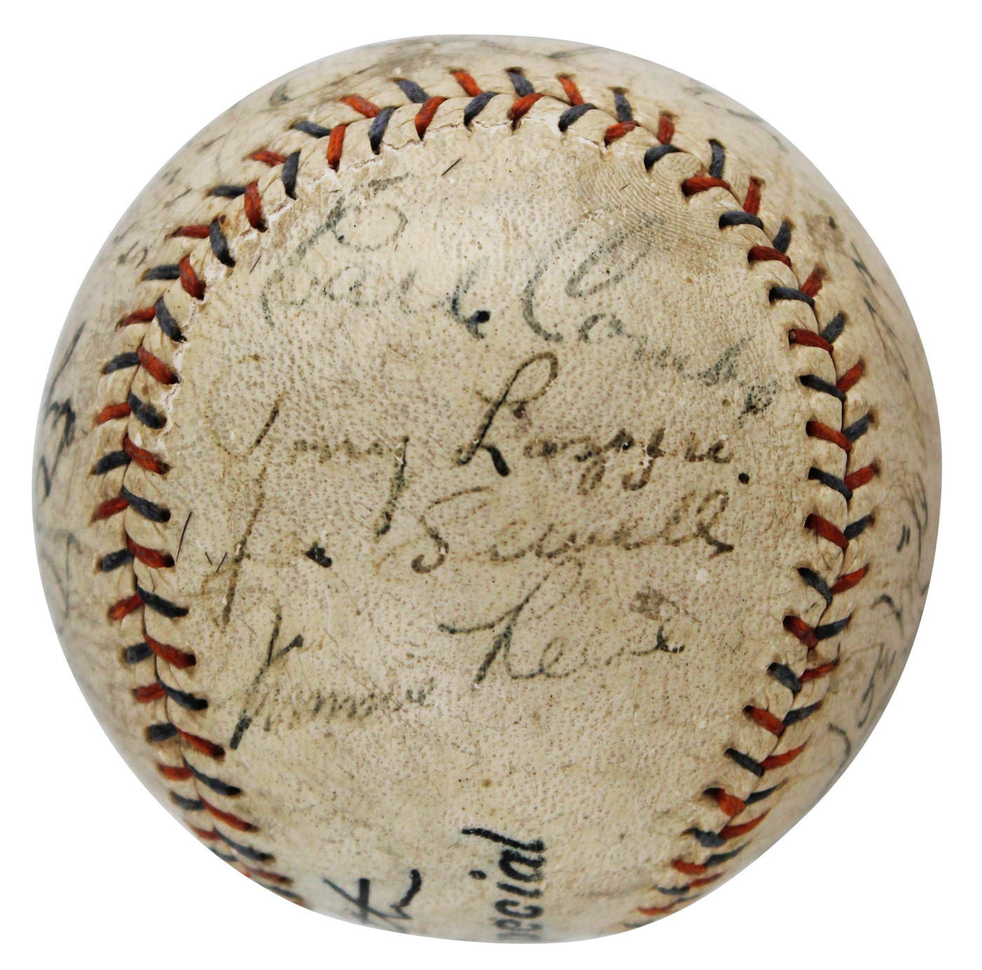 1931 Yankees (13) Babe Ruth, Lou Gehrig, +11 Signed Spalding Baseball JSA LOA