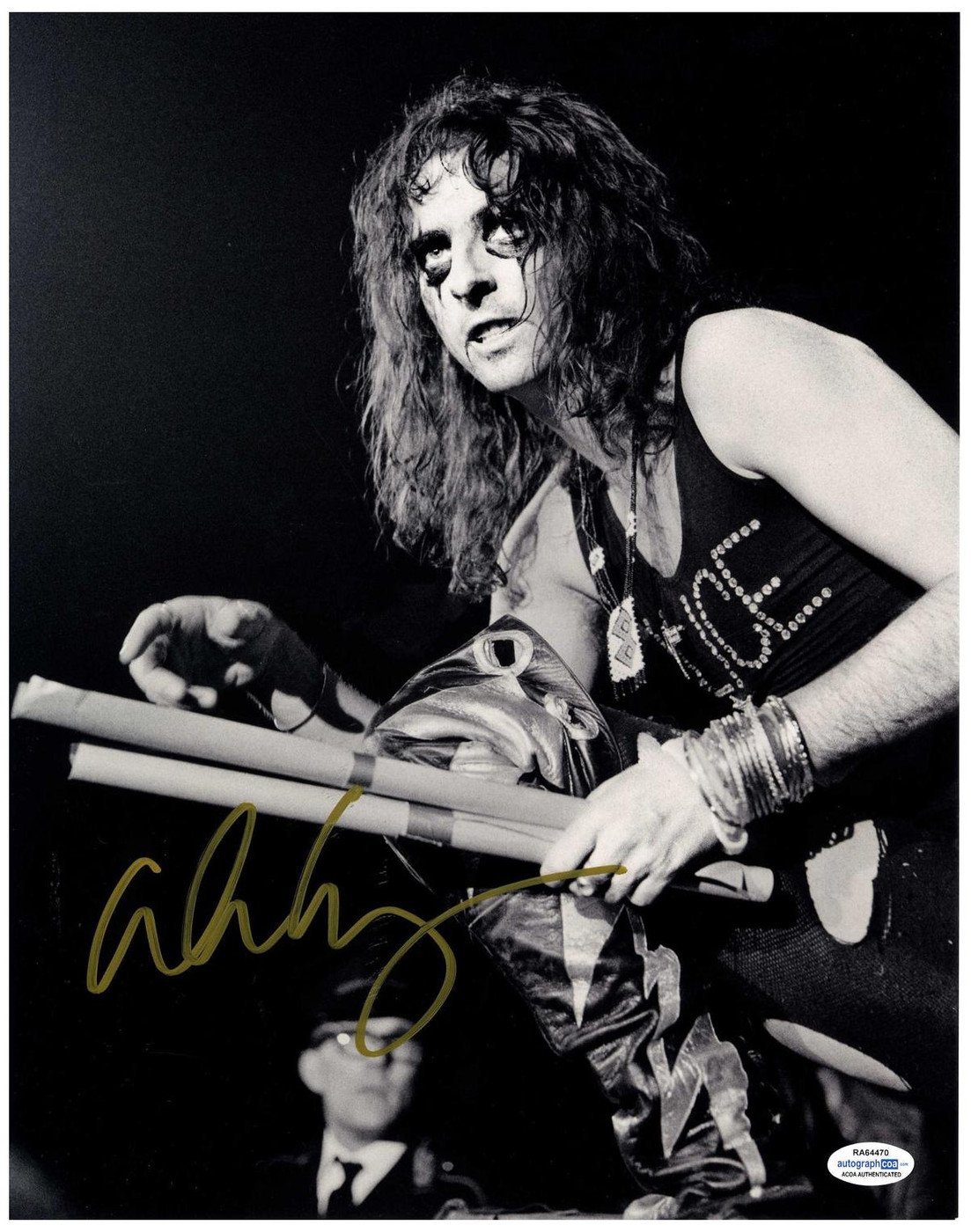 Alice Cooper Signed Autographed 11x14 Photo Live Alice ACOA
