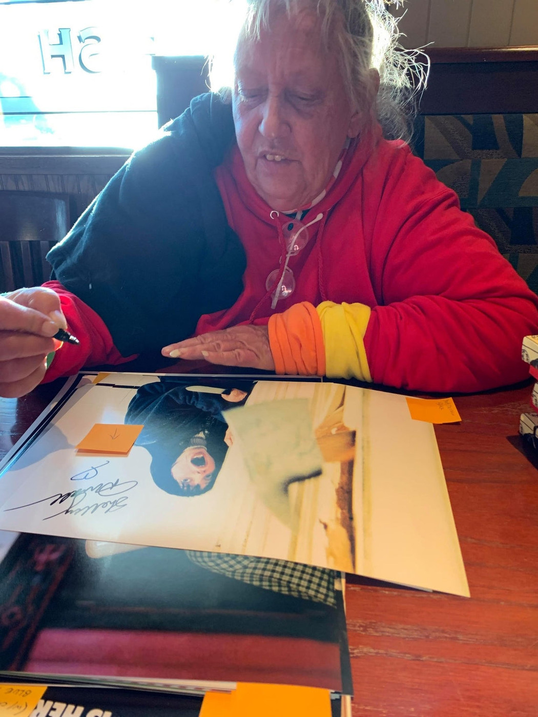 Shelley Duvall Signed The Shining Here's Johnny Axe 11x14 Photo ACOA Version 1