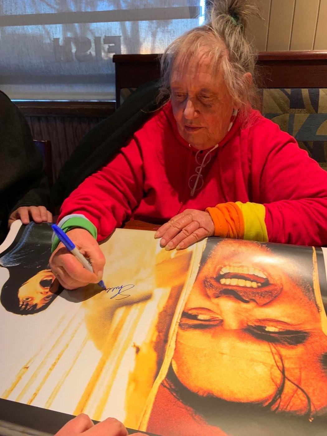 Shelley Duvall Signed The Shining Here's Johnny Axe 11x14 Photo ACOA Version 2