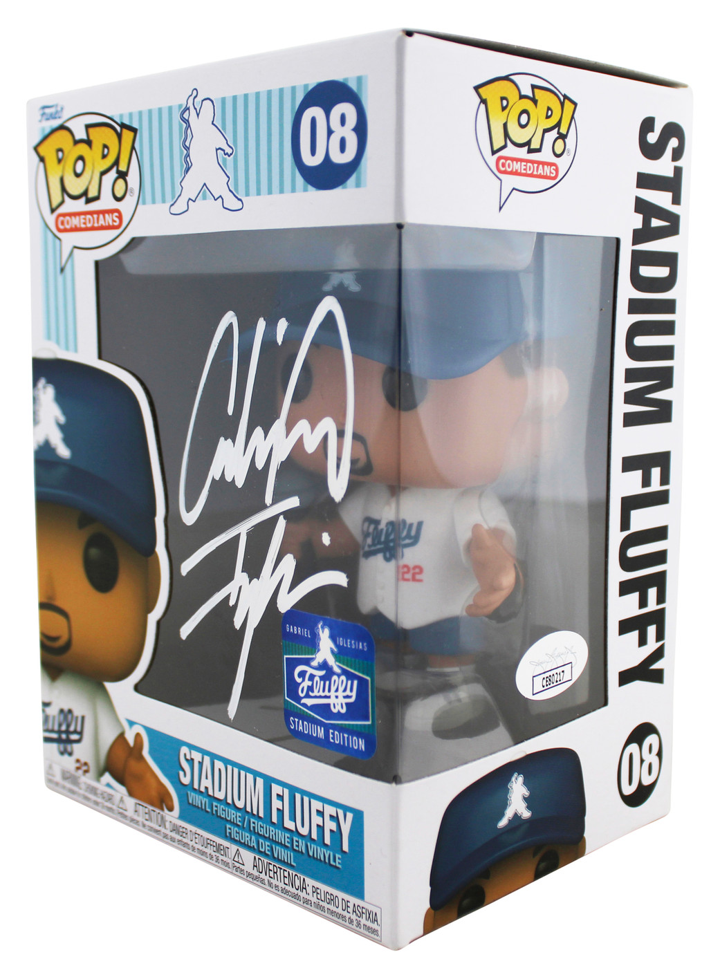 Gabriel Iglesias Signed Stadium Fluffy #08 Funko Pop Vinyl Figure