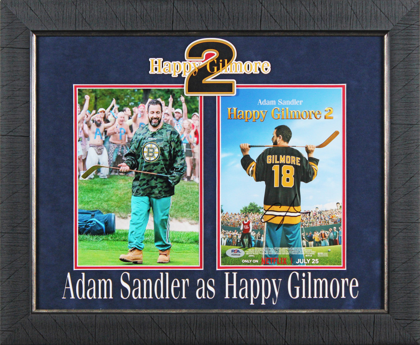 Adam Sandler Happy Gilmore 2 Authentic Signed 8x10 Framed Photo PSA/DNA #AQ49328