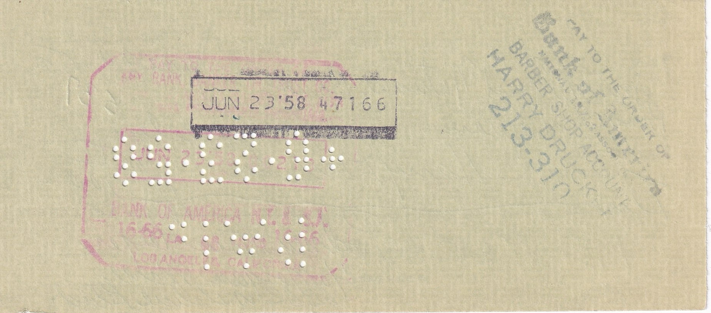 Rod Steiger Hand-Signed 1958 Personal Bank Check