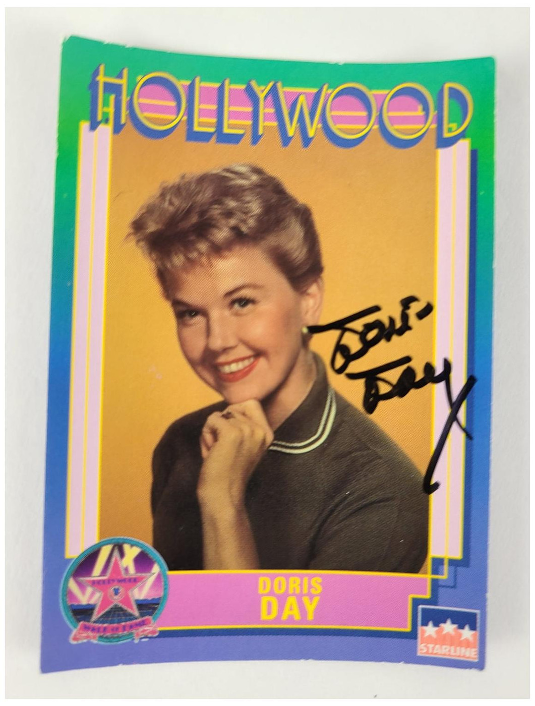Doris Day Signed Starline Hollywood Collectors Trading Card ACOA