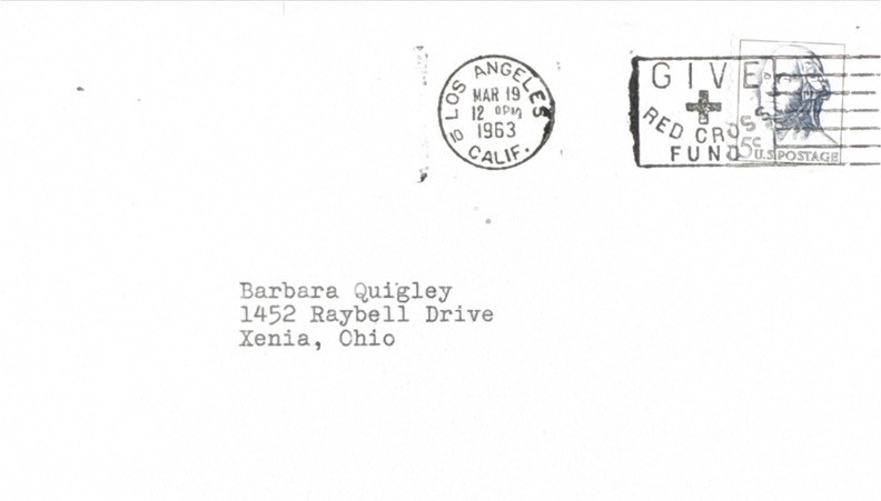 Joan Crawford Hand-Signed 1963 Personal Correspondence Letter