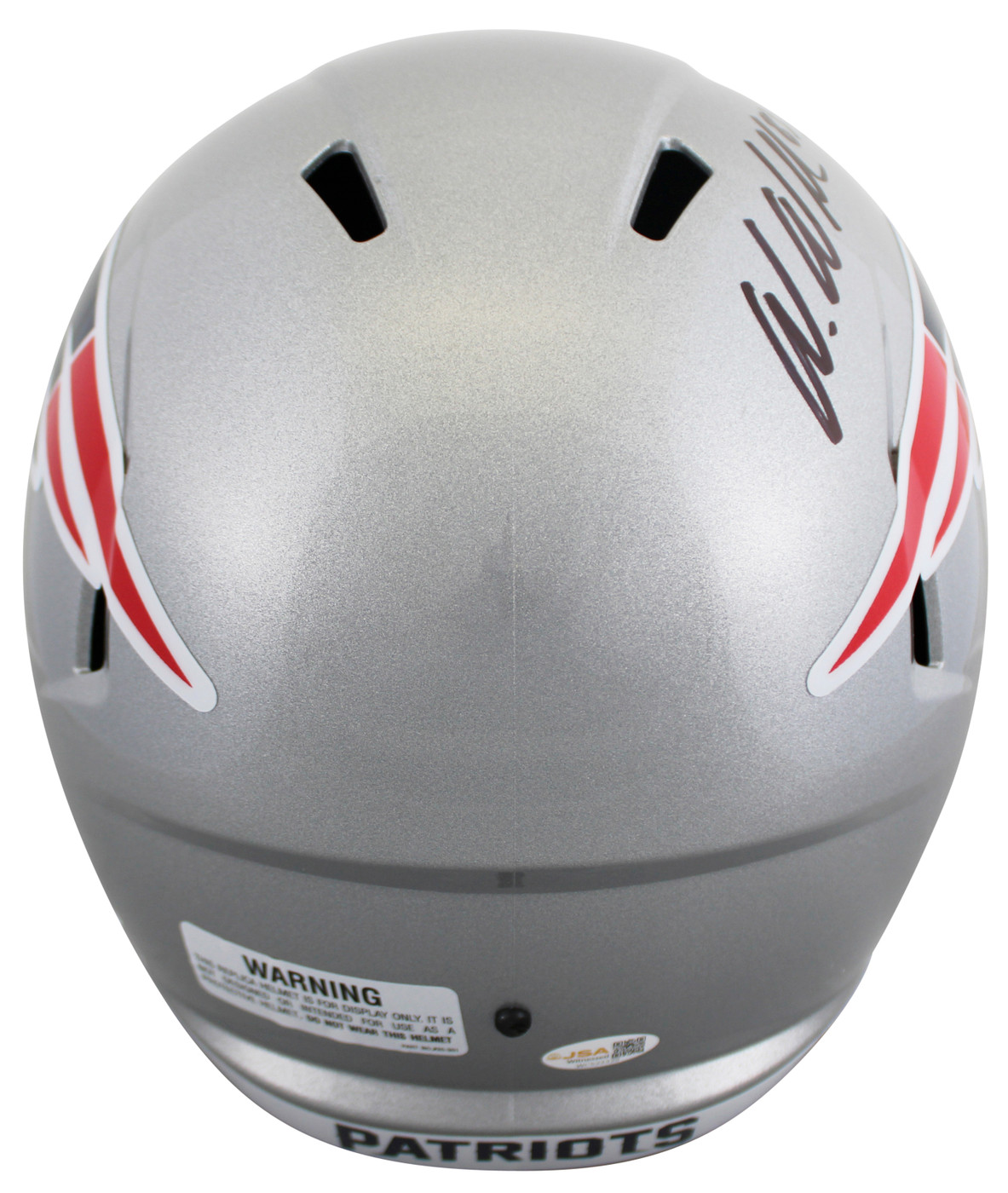 Patriots Wes Welker Authentic Signed Full Size Speed Rep Helmet JSA Witness