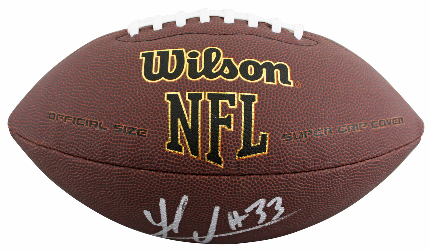 Steelers Jack Sawyer Authentic Signed Wilson Super Grip Football BAS Witnessed