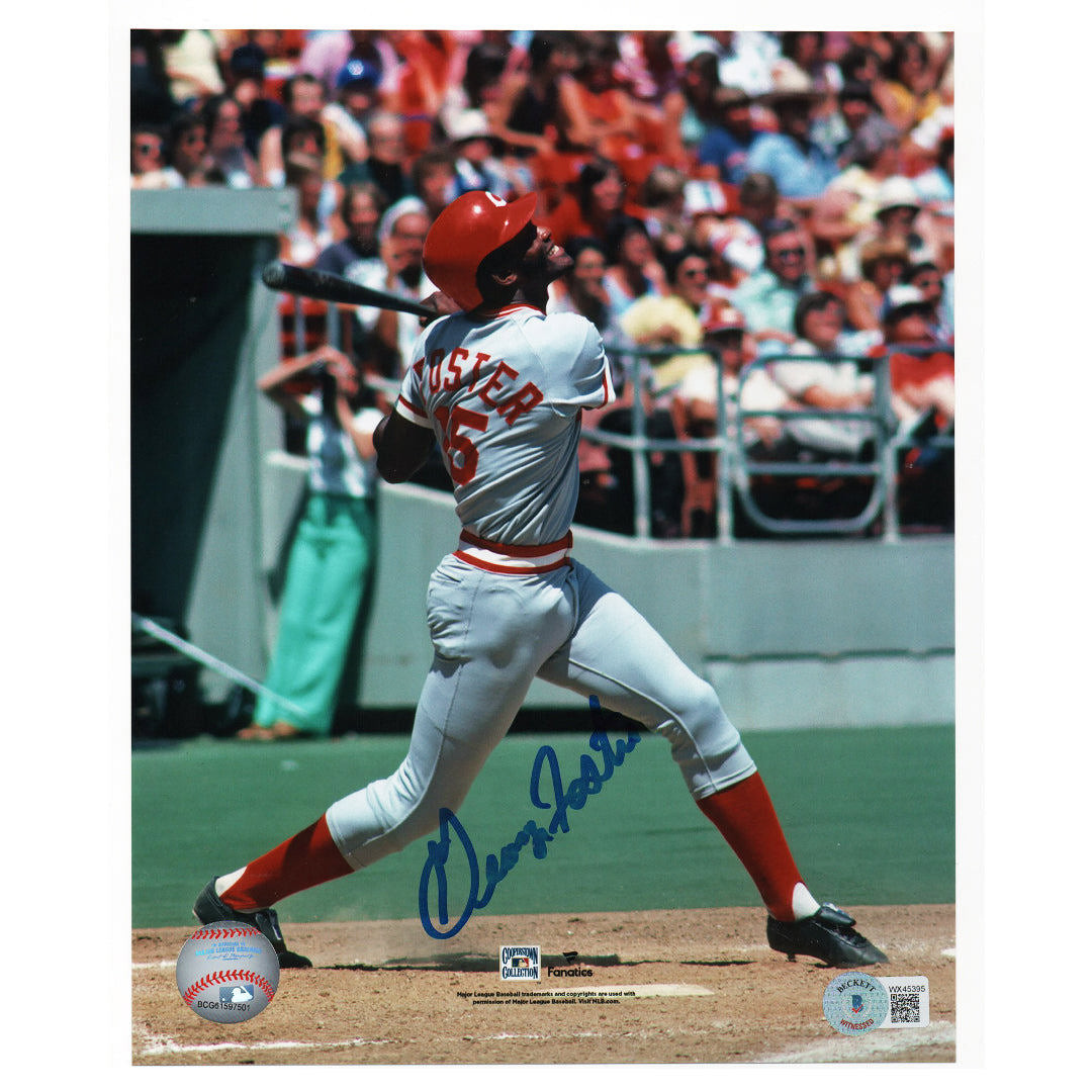 George Foster Signed Baseball 8x10 Photo (Beckett)