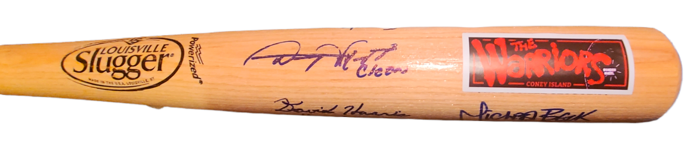 Warriors Cast Signed X7 Baseball Bat James Remar +6 Exact Proof