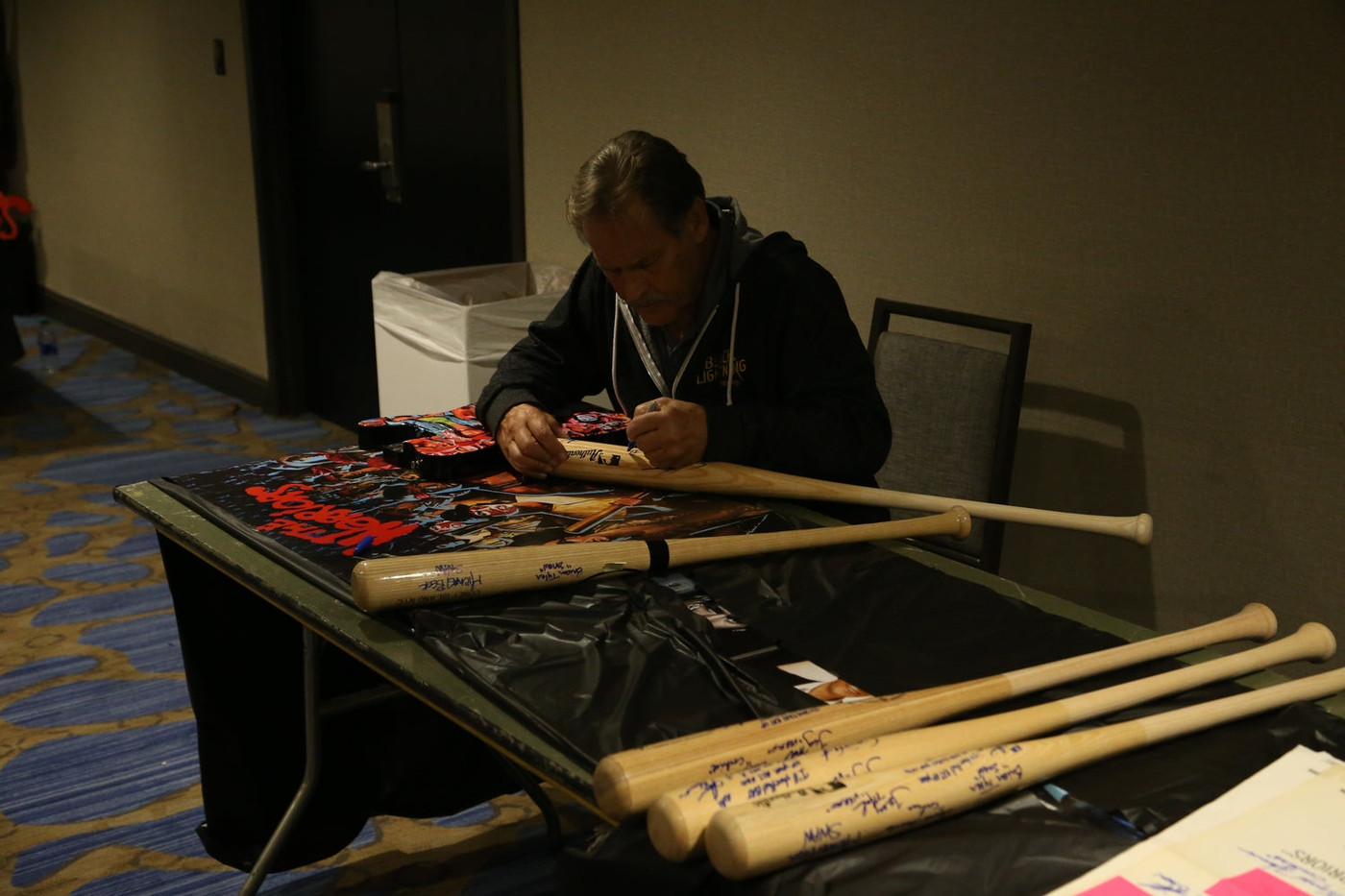 Warriors Cast Signed X7 Baseball Bat James Remar +6 Exact Proof