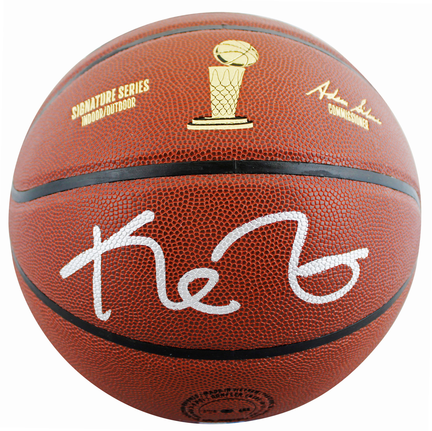 Celtics Kevin Garnett Signed Wilson Trophy Series Basketball w