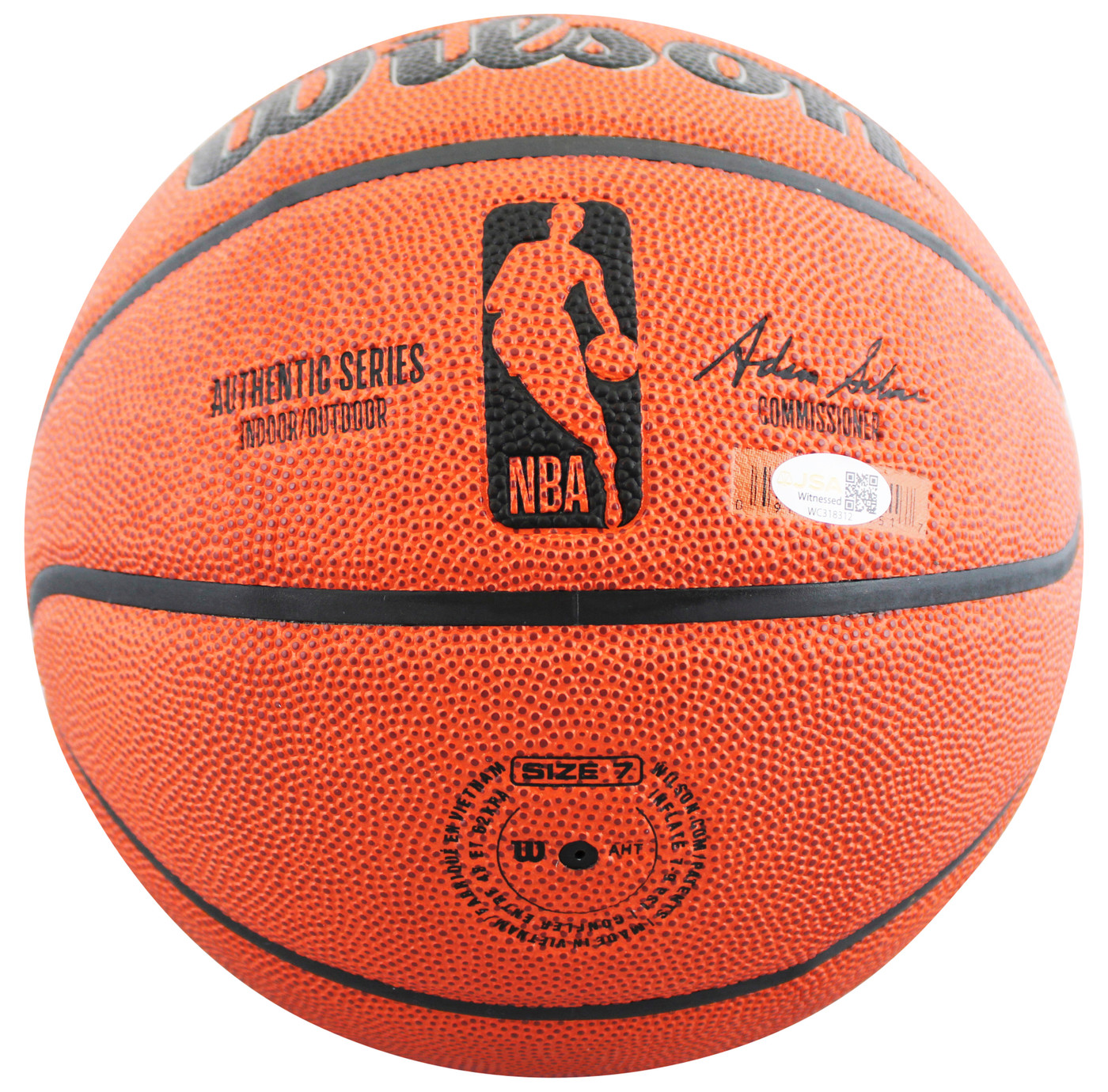 Celtics Kevin Garnett Authentic Signed Wilson I/O Basketball w/ Case JSA Witness