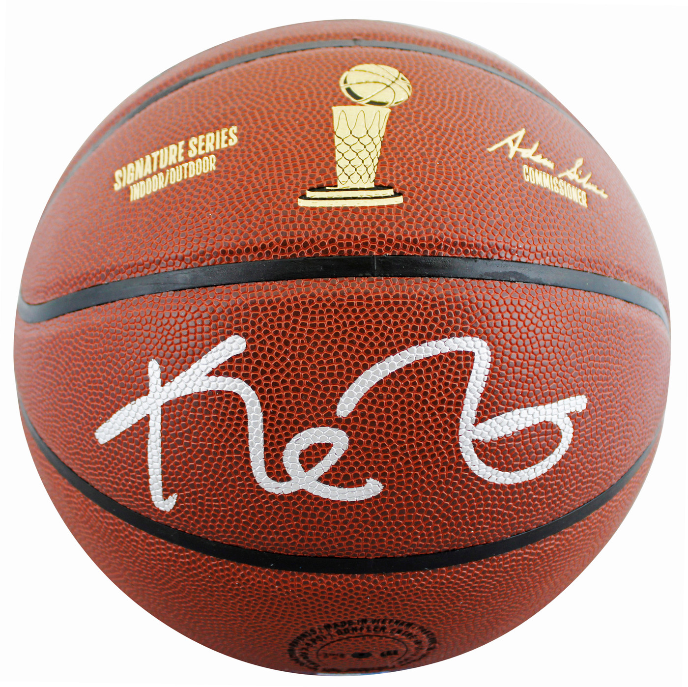 Celtics Kevin Garnett Authentic Signed Wilson Trophy Series Basketball JSA Wit